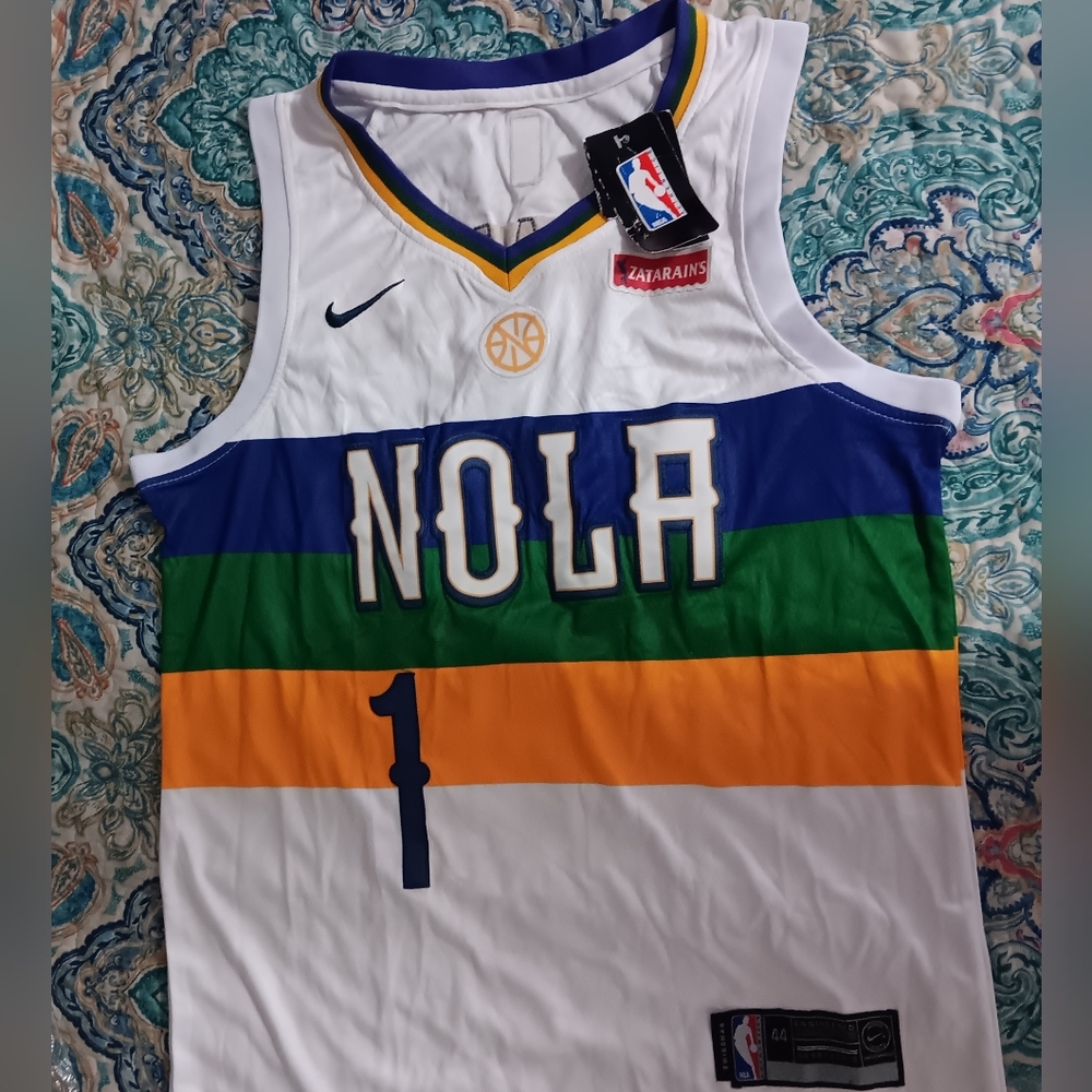 Men's New Orleans Pelicans Zion Williamson Nike White 2019/20 Finished Swingman